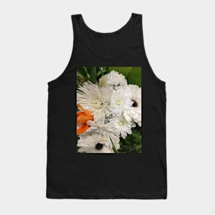 White flowers Tank Top